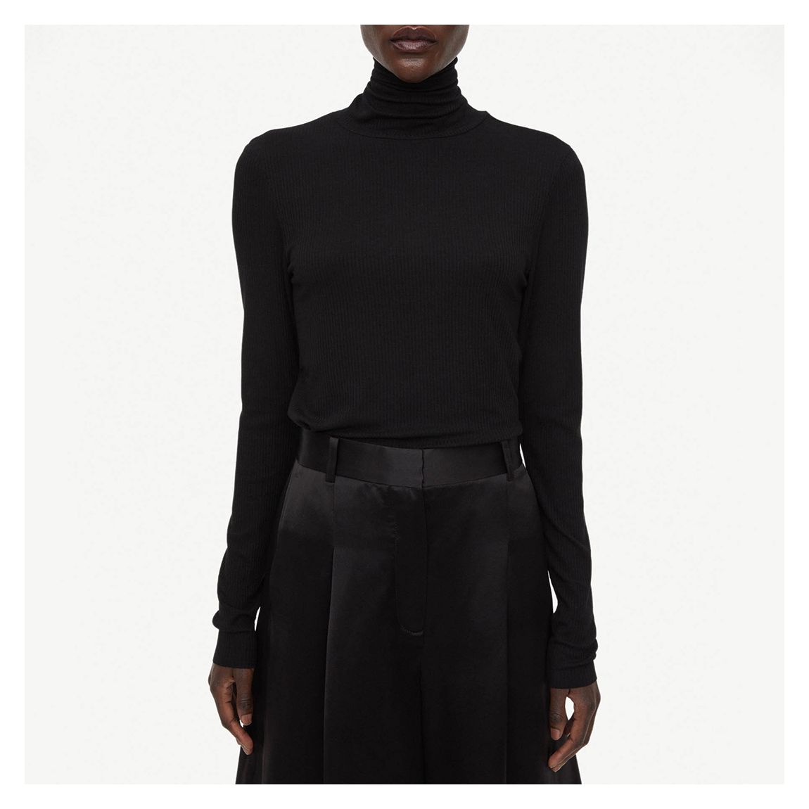 Black Nilah Roll Neck Top main product photo