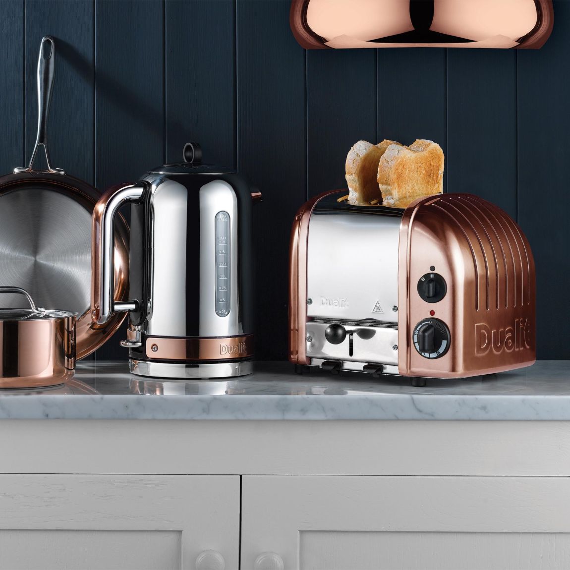 Classic Copper 2 Slot Toaster & Kettle Bundle main product photo