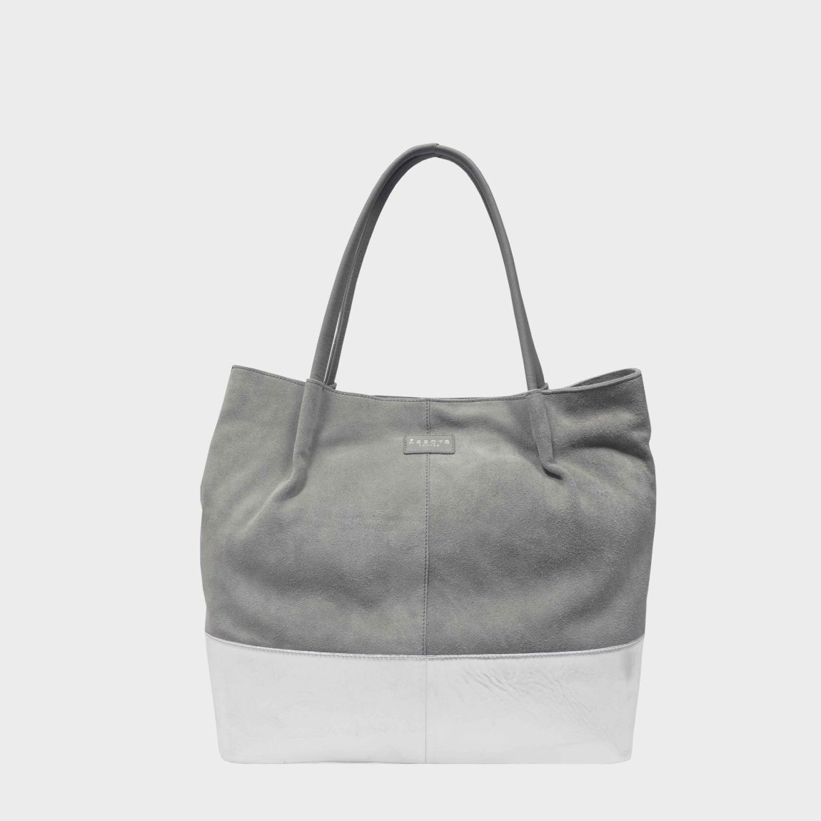 DONNA' Metallic Real Leather Unlined Designer Shopper Bag main product photo