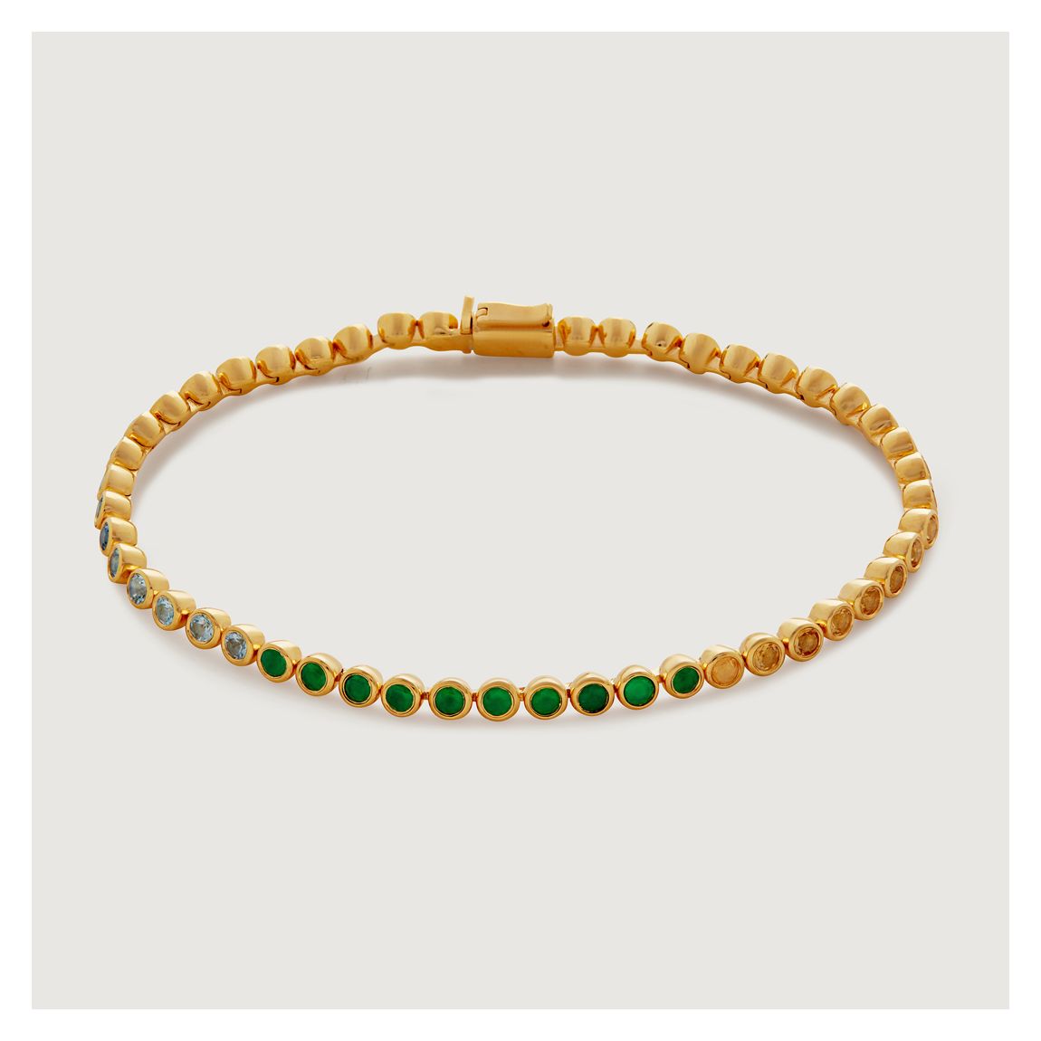 Gold Vermeil Gemstone Essential Tennis Bracelet - Mix main product photo