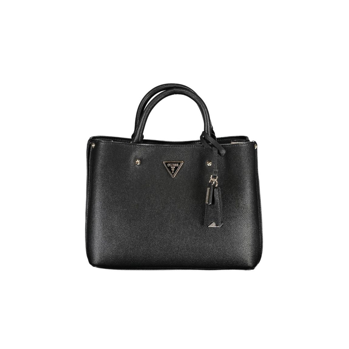 Nisha Satchel Handbag Black PU Leather Wo main product photo