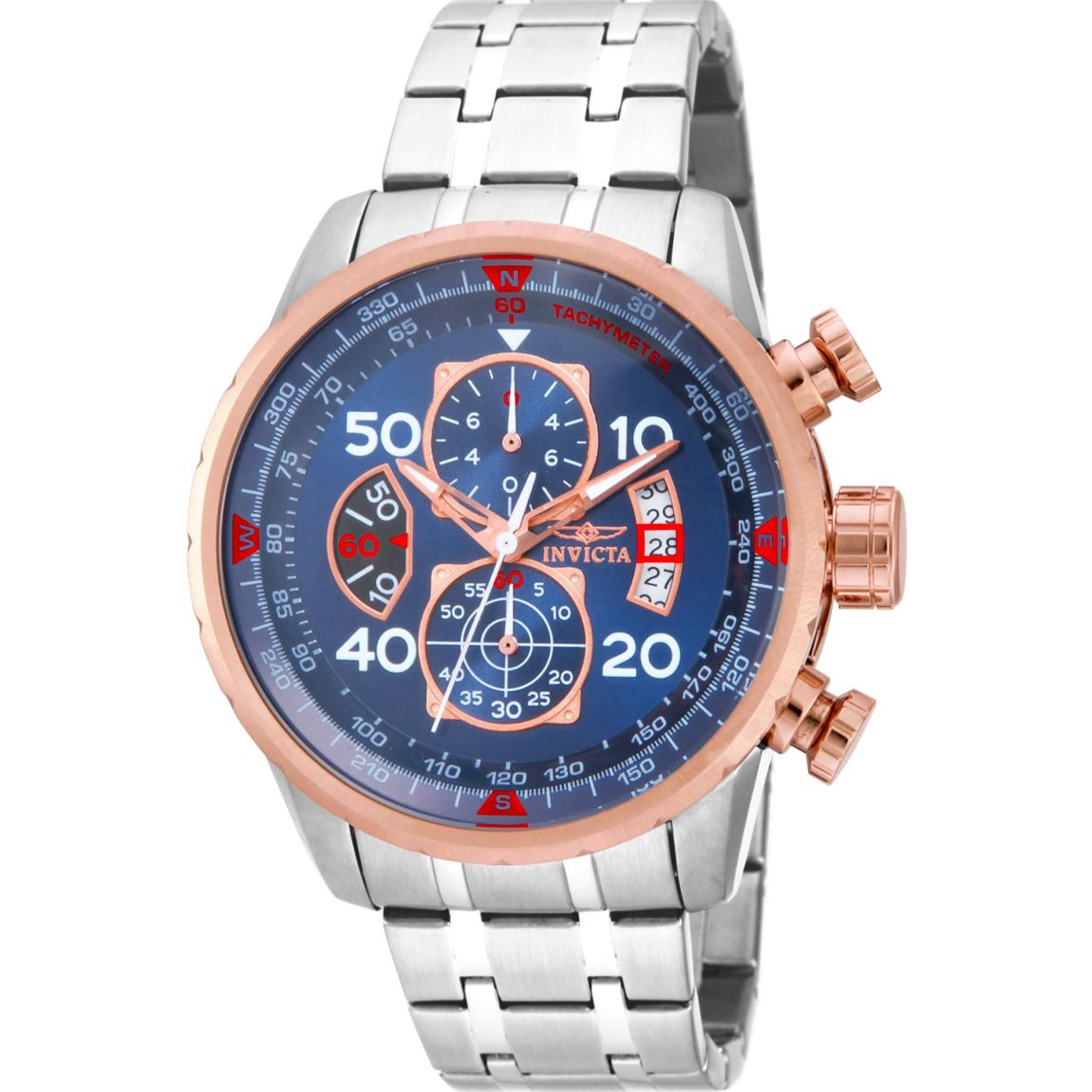 Aviator Model 28763 Chronograph Watch - Grey Watches main product photo