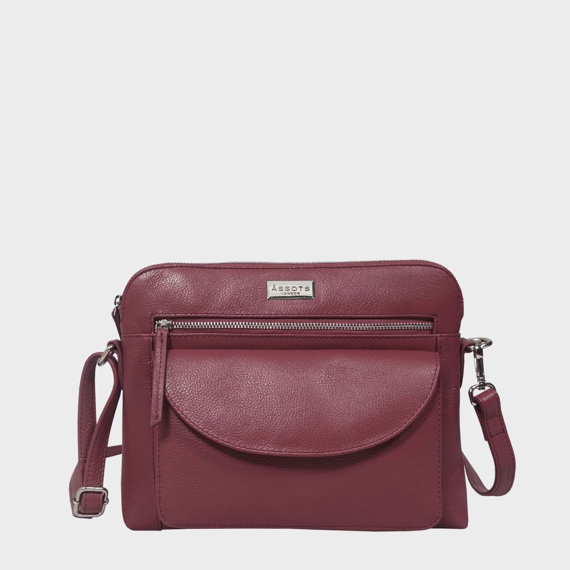 'JEAN' Soft Pebble Grain Real Leather Crossbody Bag main product photo