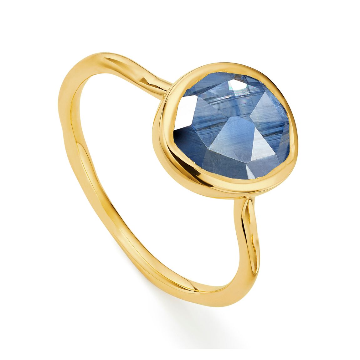 Gold Vermeil Siren Gemstone Ring - Labradorite main product photo