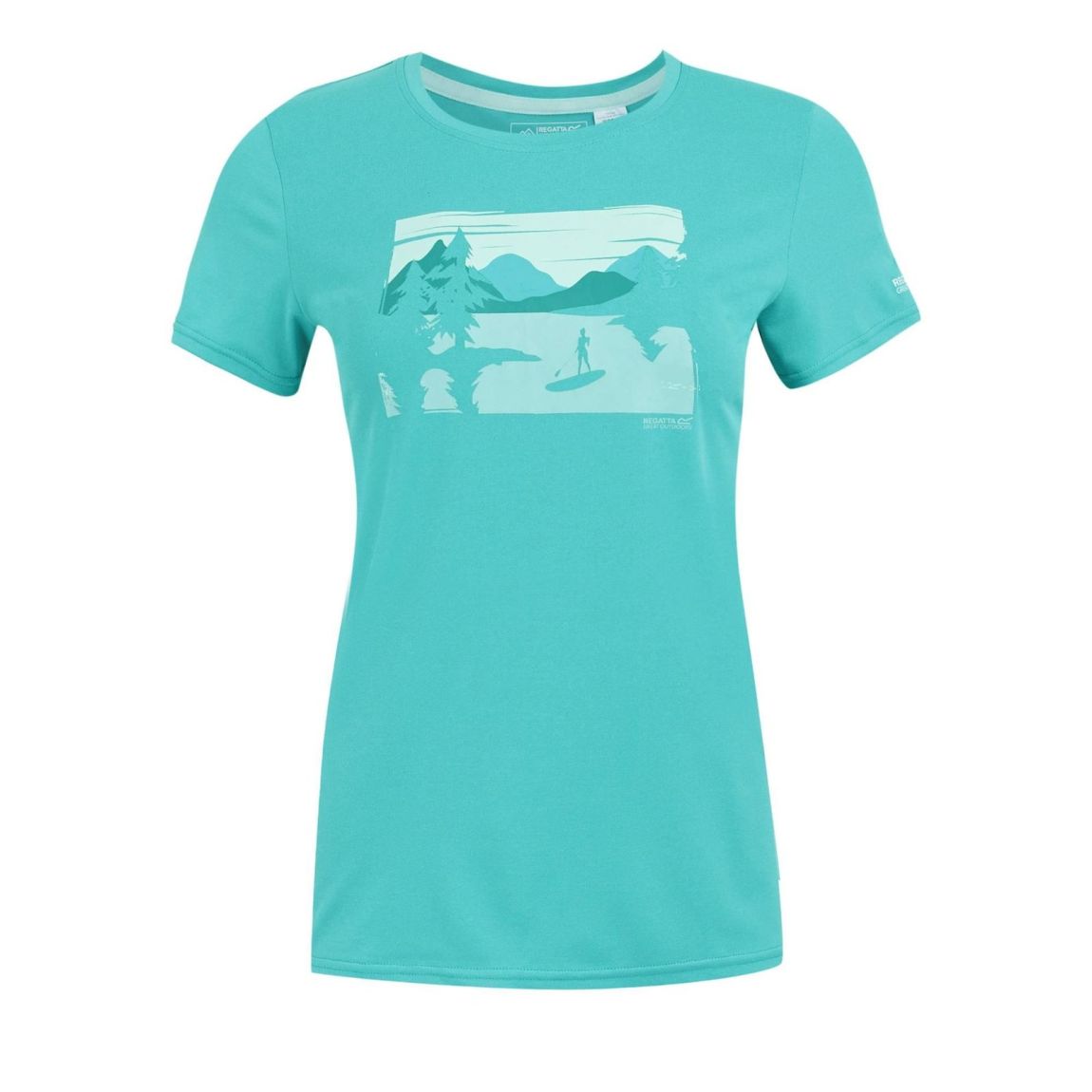 T-Shirt Fingal Recycled Polyester Turquoise main product photo
