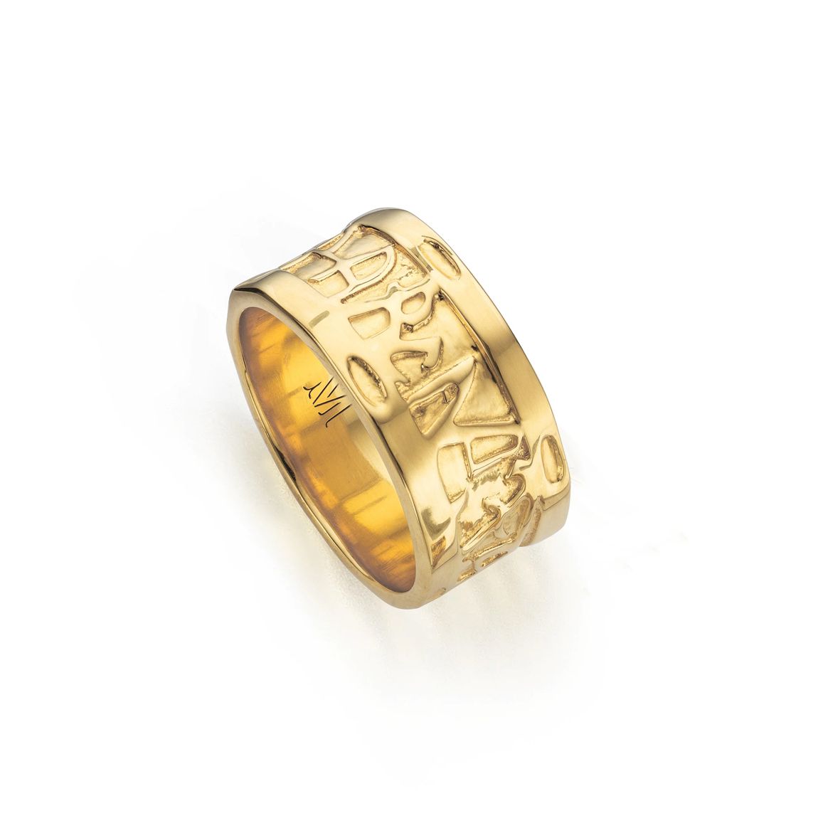 Gold Vermeil Atlantis Wide Band Ring main product photo