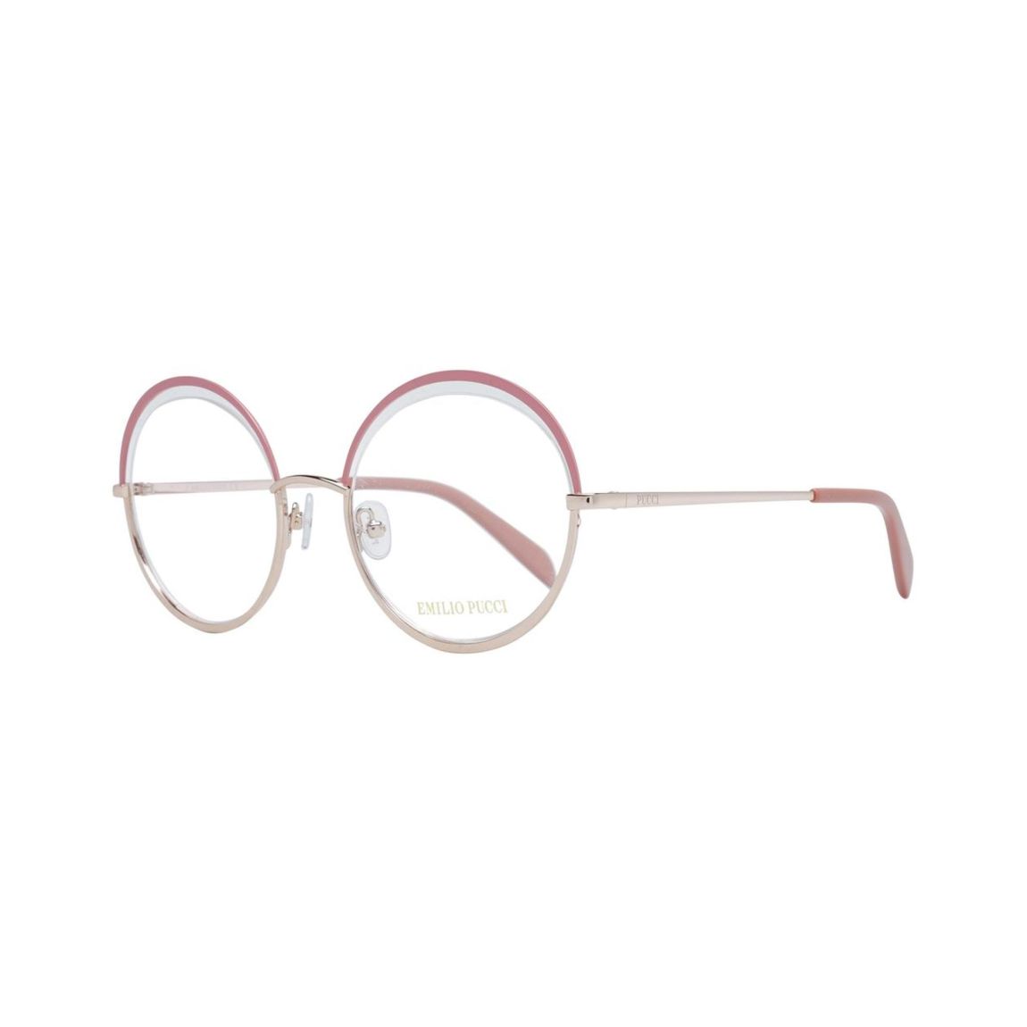 Round Metal Eyeglasses Pink Accents Wo Frames main product photo