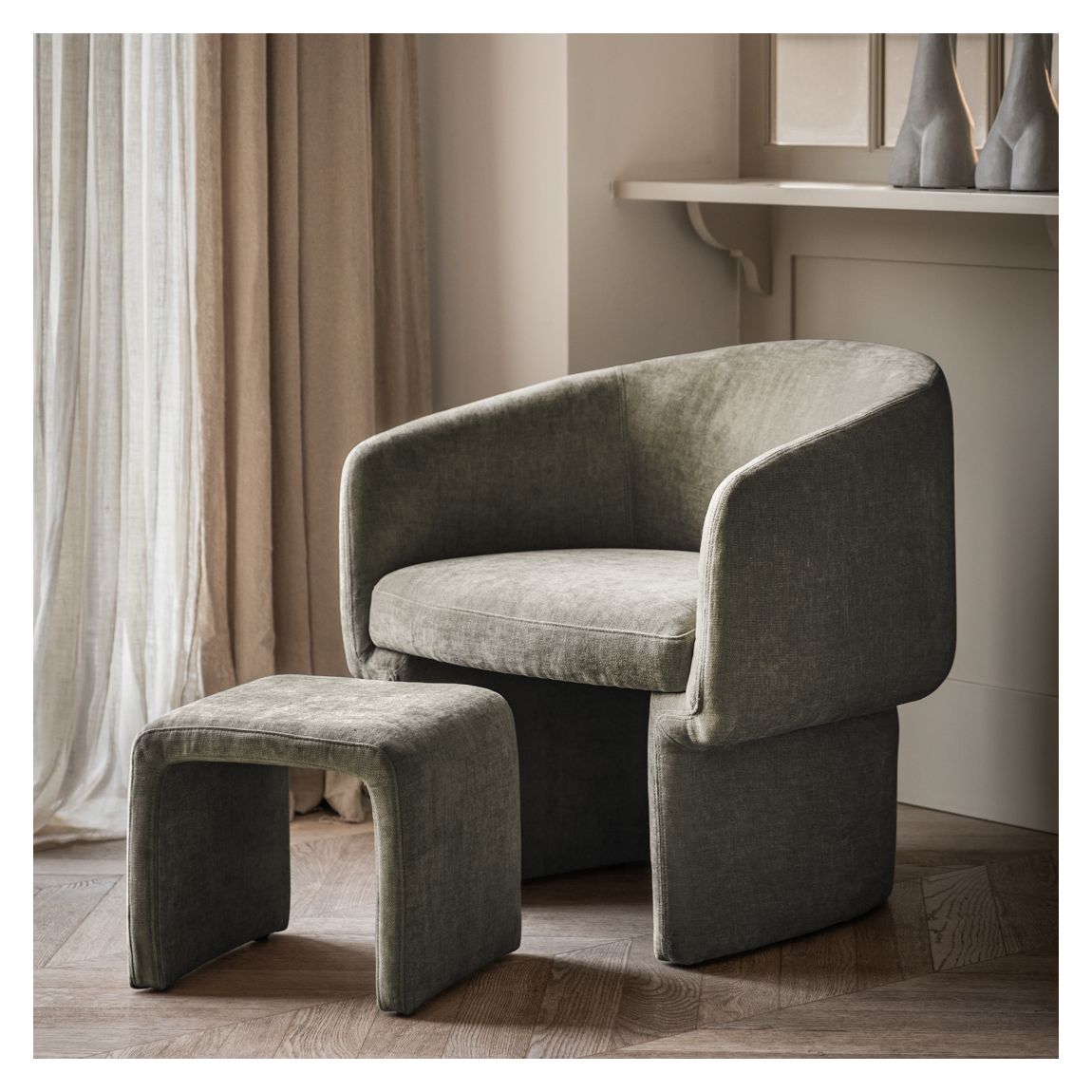 Sonny Armchair Sage Grey 700x710x700mm main product photo