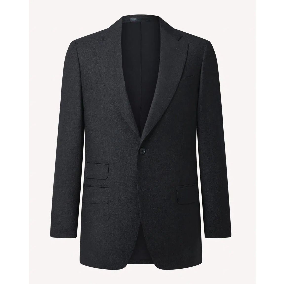 Stylish SB2 Single Breasted Textured Navy Suit for Men main product photo