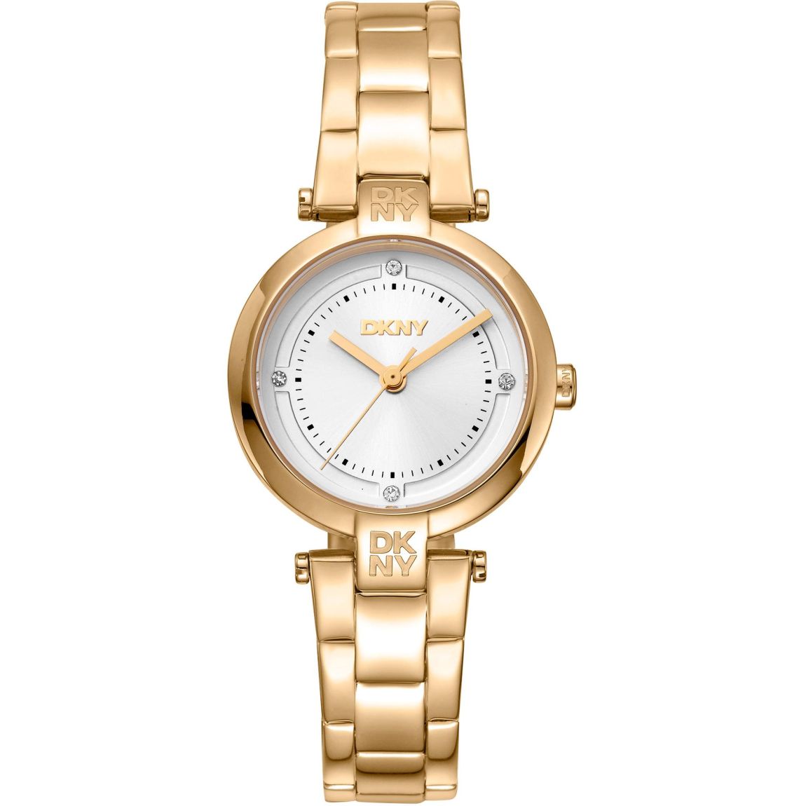 Stainless Steel Quartz Analog Watch with Logo Wo - Yellow Watches main product photo