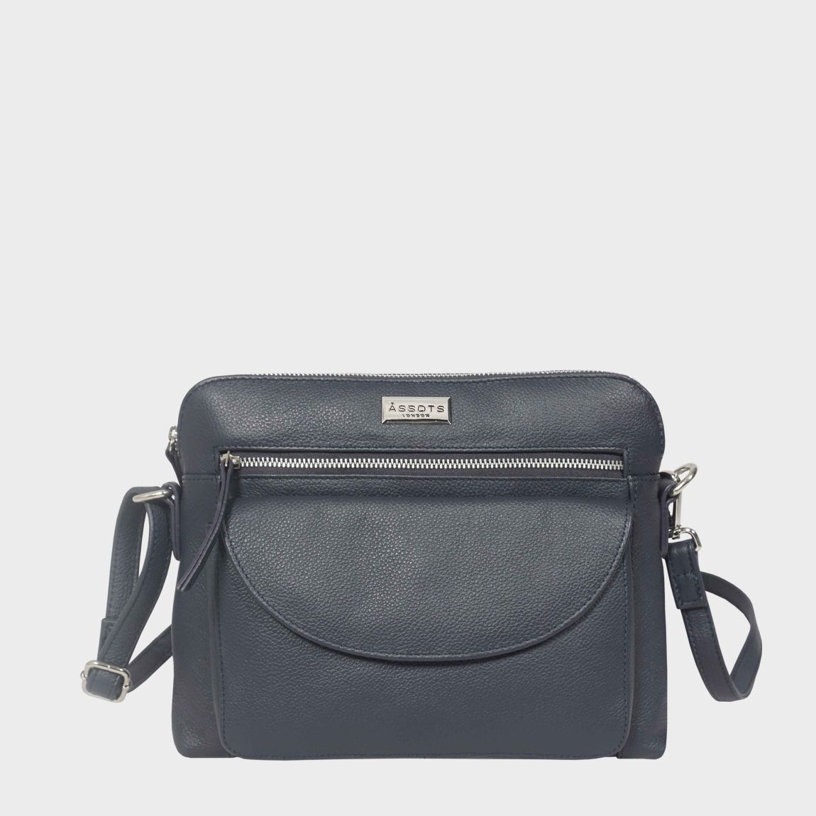 'JEAN' Soft Pebble Grain Real Leather Crossbody Bag main product photo