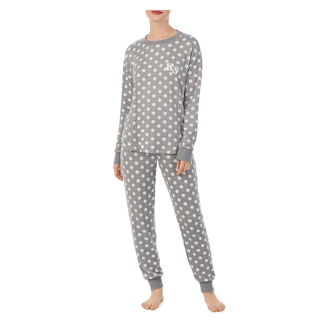 Grey Dot Pj Set main product photo