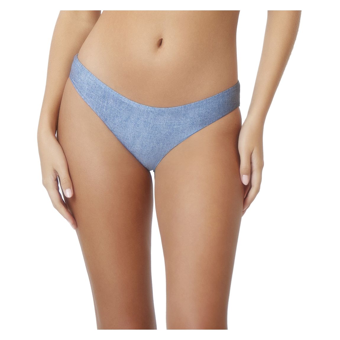 Blue Ruched Full Bikini Bottom main product photo