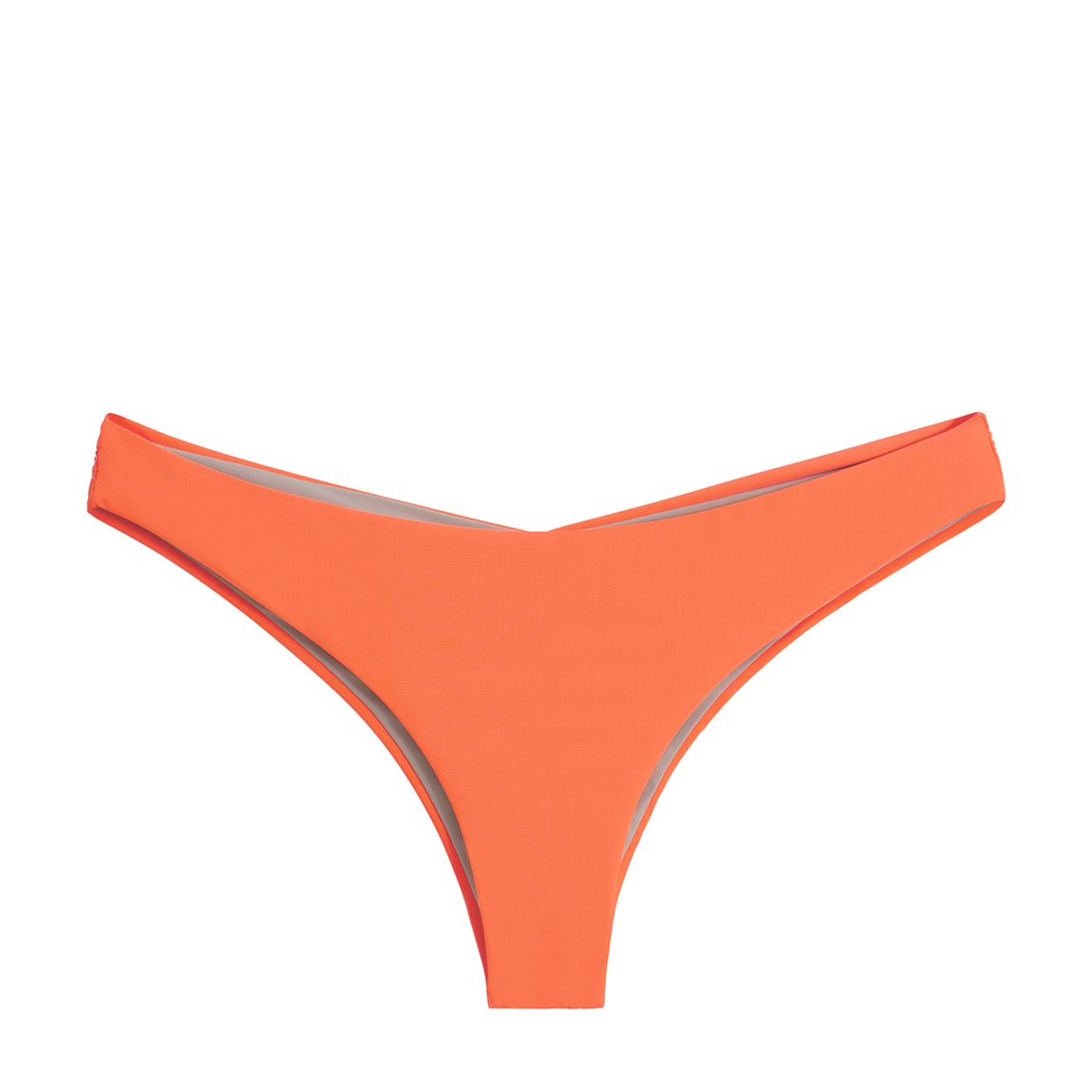 Orange Omni Ruched Teeny Bikini Bottom main product photo