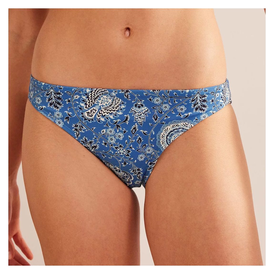 Palermo Blue Classic Bikini Bottoms, Gardenia Grove main product photo
