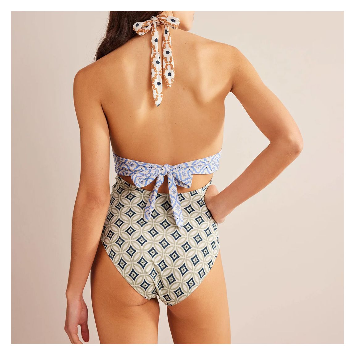 Multi Halter Bow Swimsuit main product photo