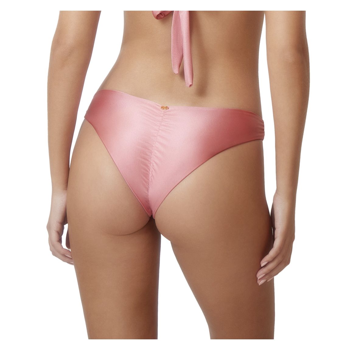 Pink Mila Ruched Teeny Bikini Bottom main product photo