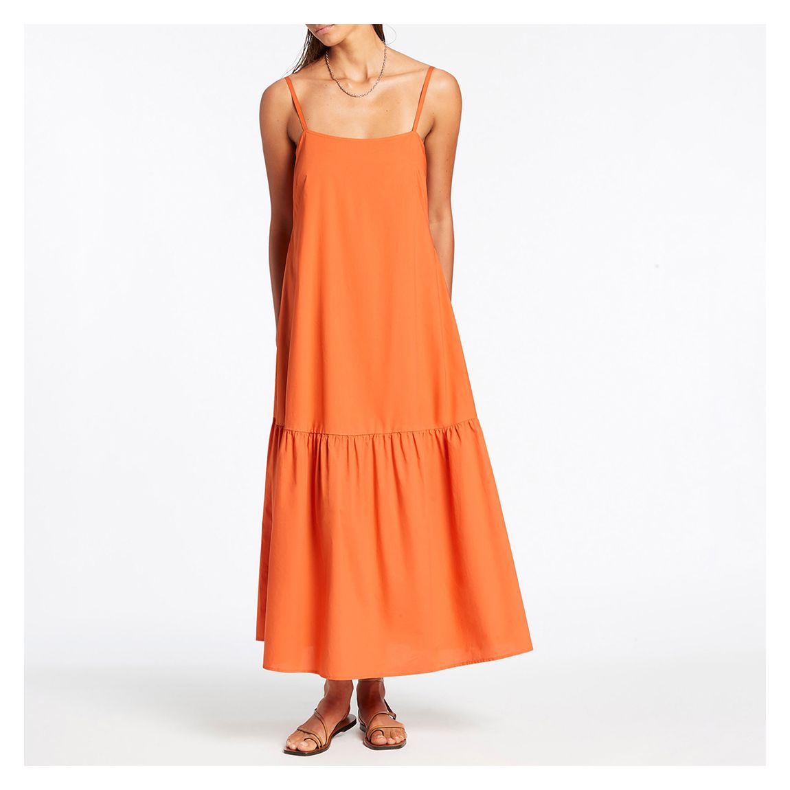 Orange Tiered Dress main product photo