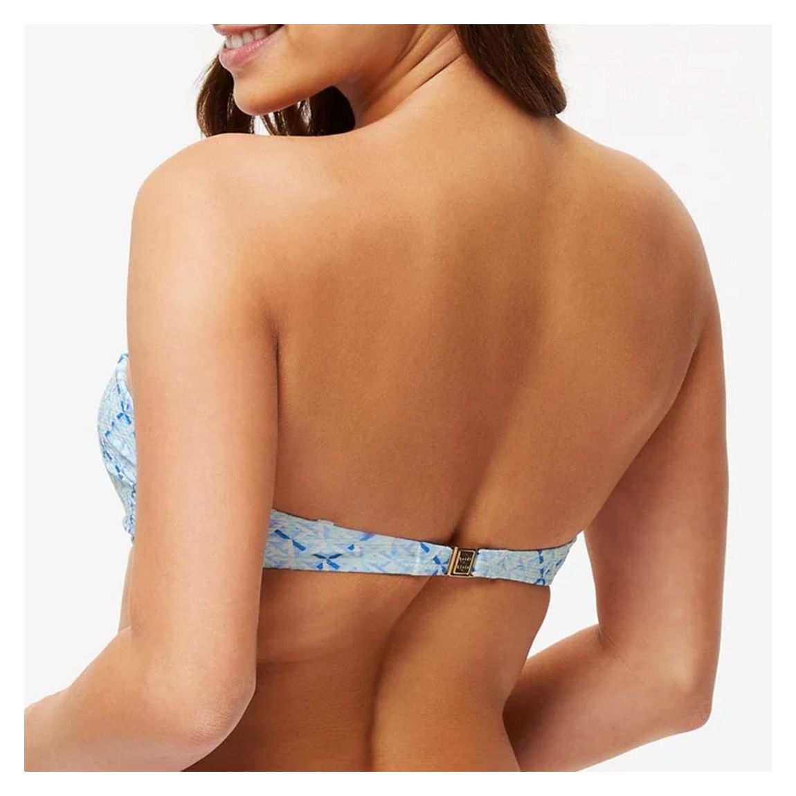 Blue/Multi Grand Cayman Ruched Bandeau Bikini main product photo