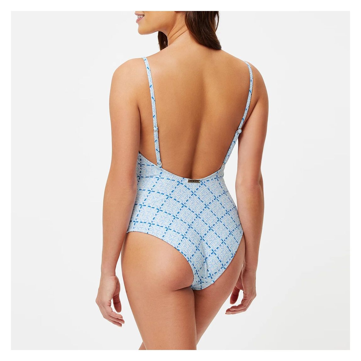 Blue/Multi Grand Cayman Scoop Back One Piece main product photo