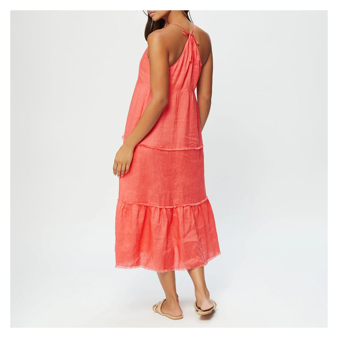 Orange Moroccan Sands Scoop Neck Dress main product photo