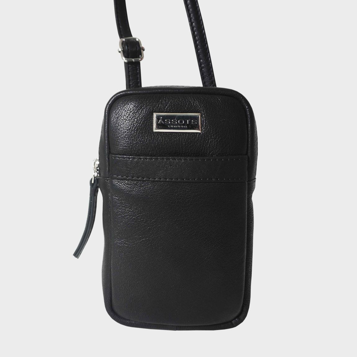 'LEO' Real Leather Crossbody Mobile Phone Bag main product photo