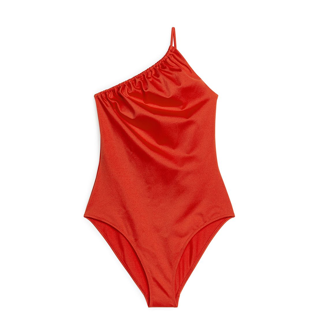 Red One-Shoulder Swimsuit main product photo