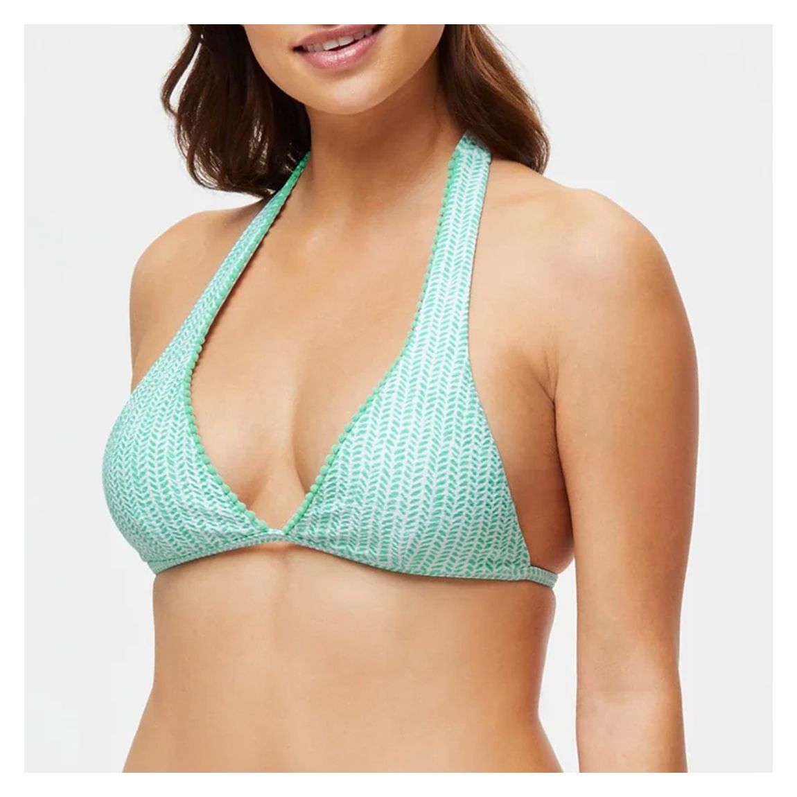 Multi Pom Pom Halter Neck Bikini Top main product photo