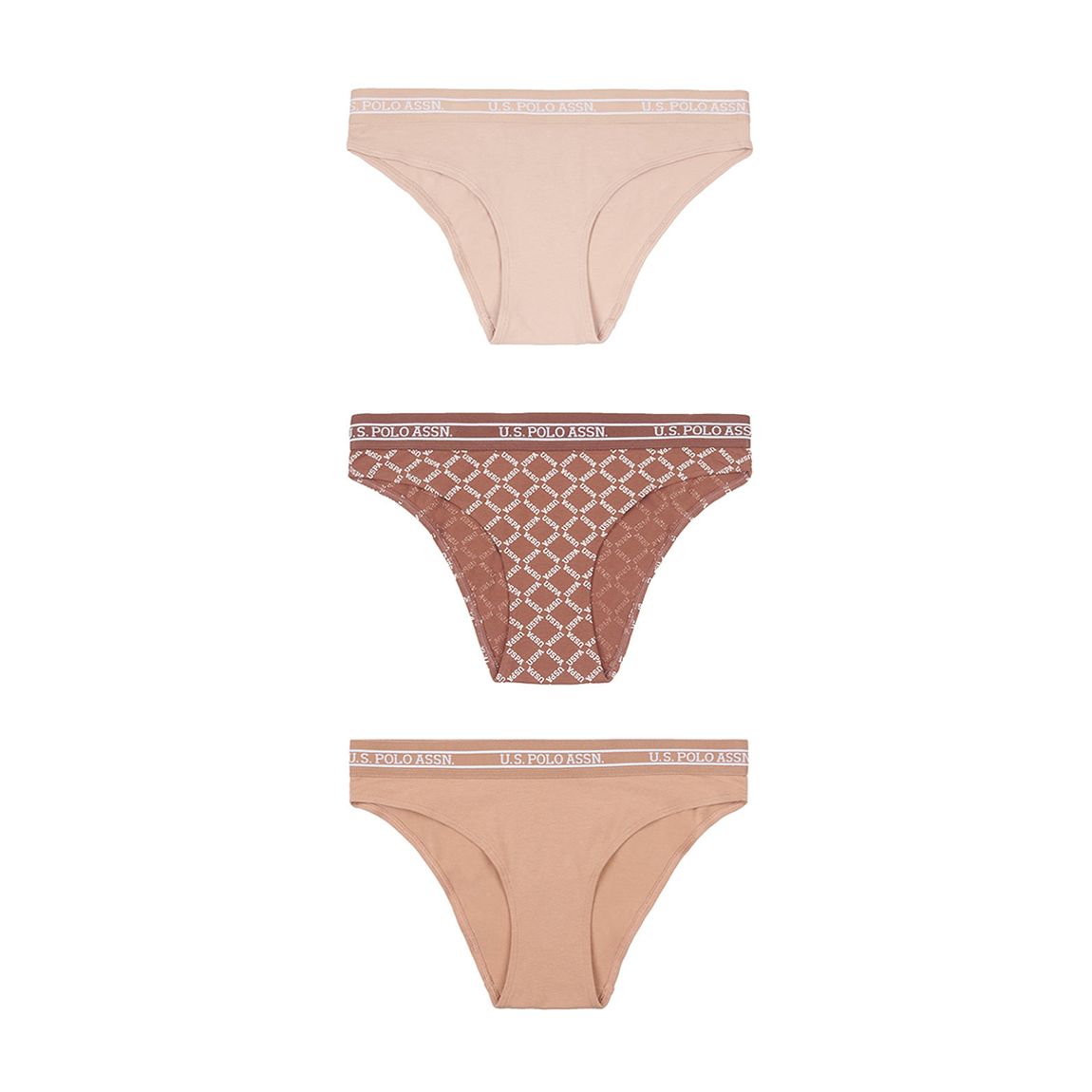 Nude 3 Pack Cotton Bikini Brief main product photo