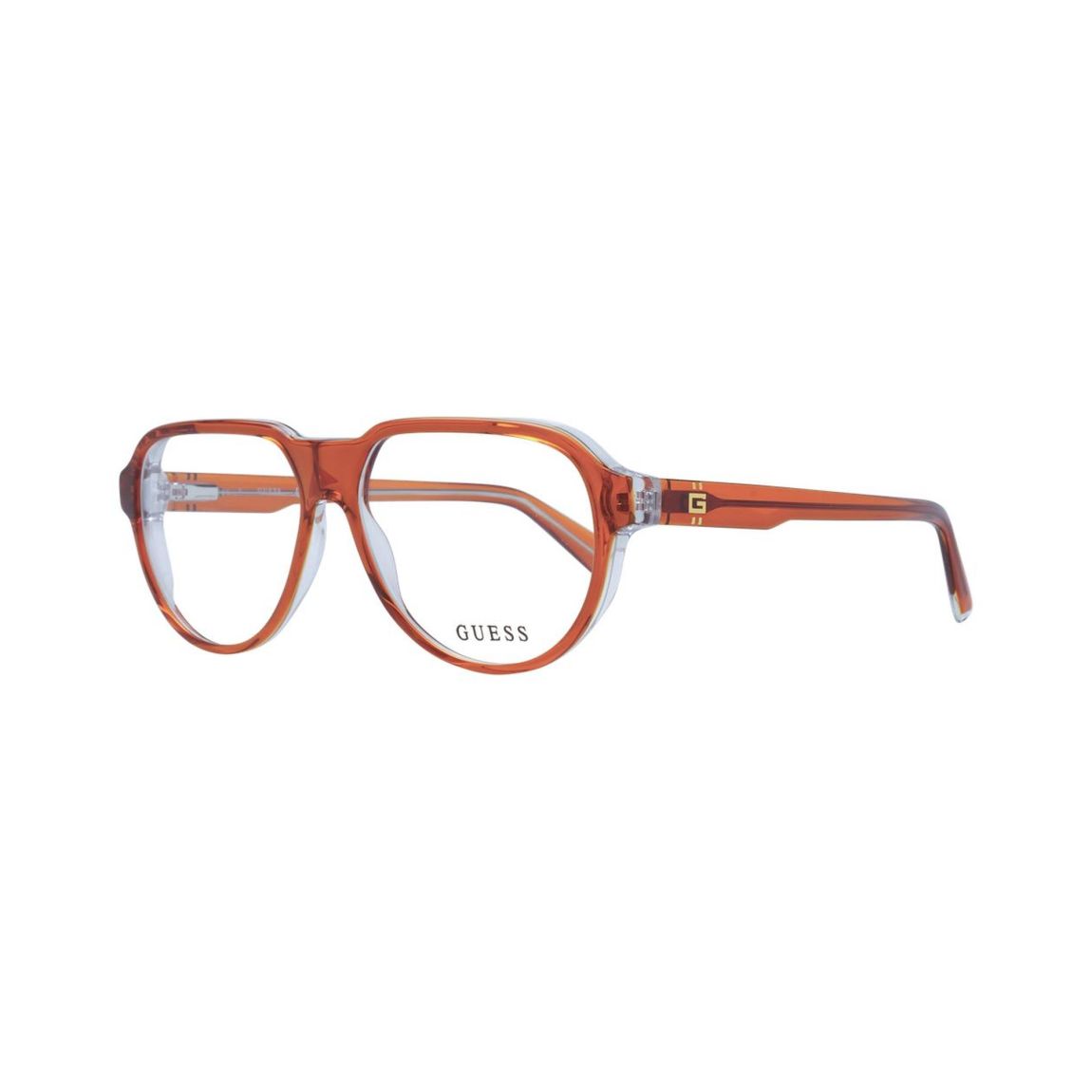 GU7620 Aviator Eyeglasses - Orange Frames For main product photo