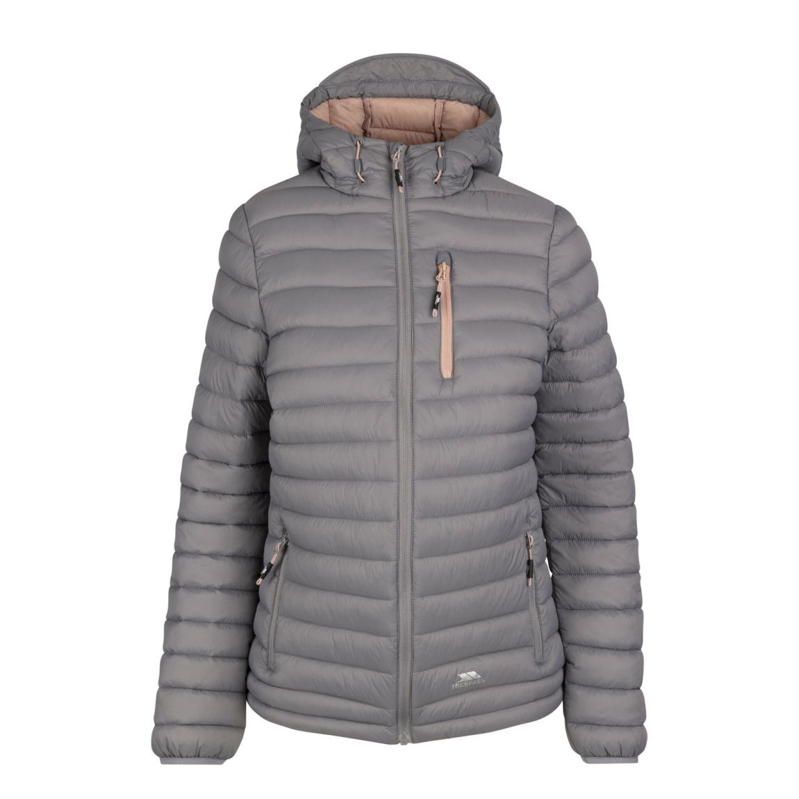 Womens/Ladies Lenka Hooded Padded Jacket Platinum main product photo