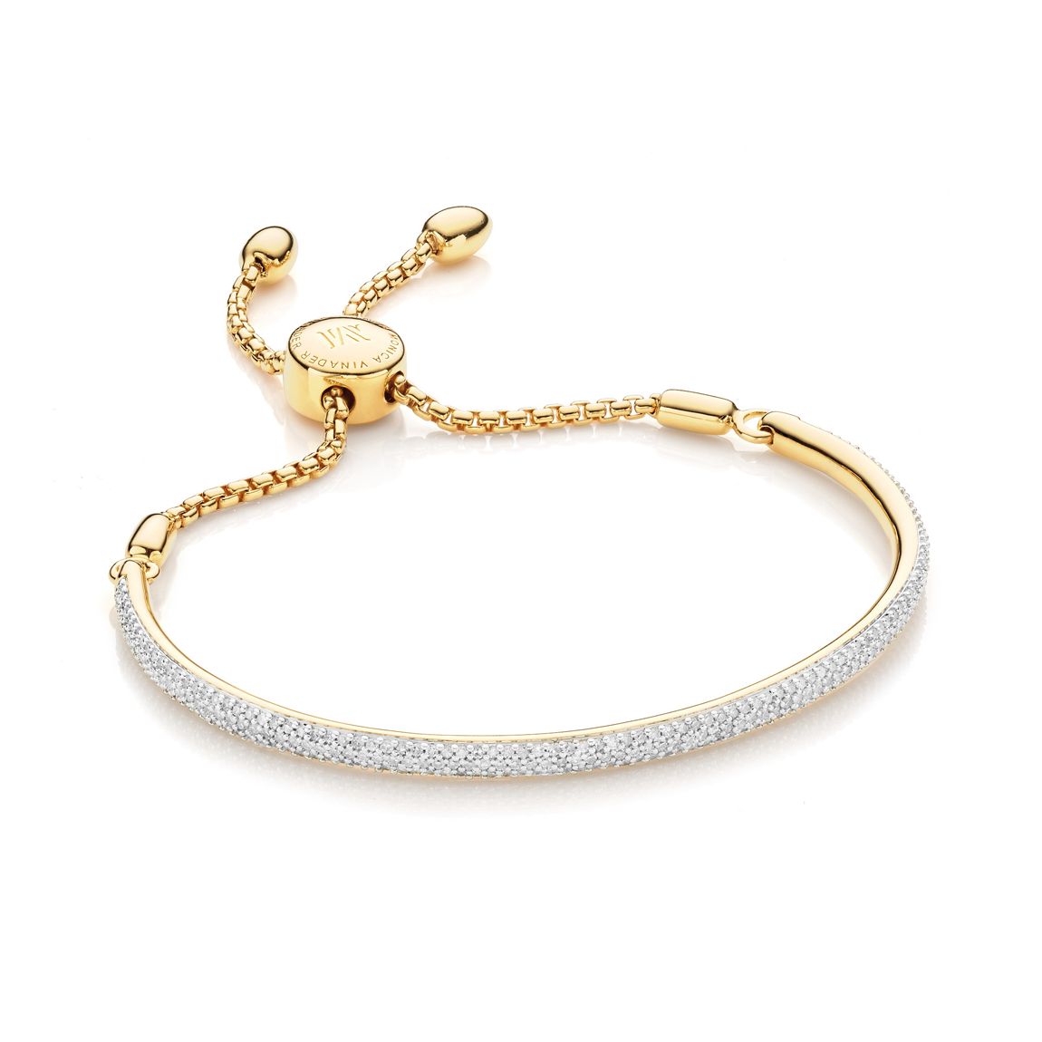 Gold Vermeil Fiji Diamond Bar Bracelet - Diamond main product photo