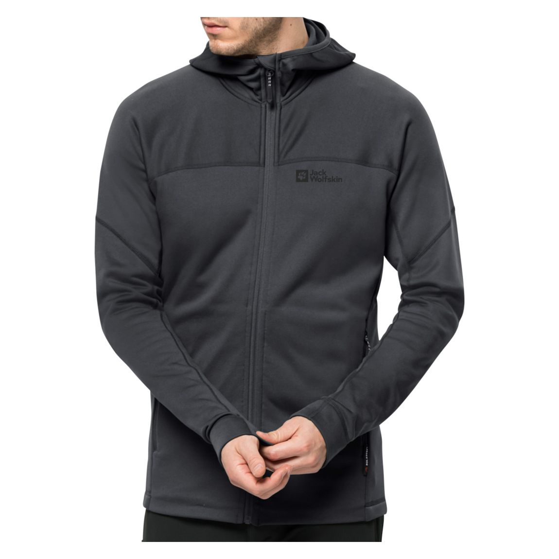 Black Hirschberg Hooded Fz Fleece Jacket main product photo