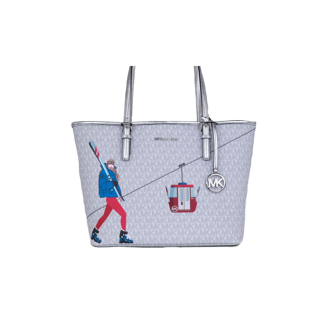 Jet Set Charm Ski Tote Wo - White Tote Bags main product photo
