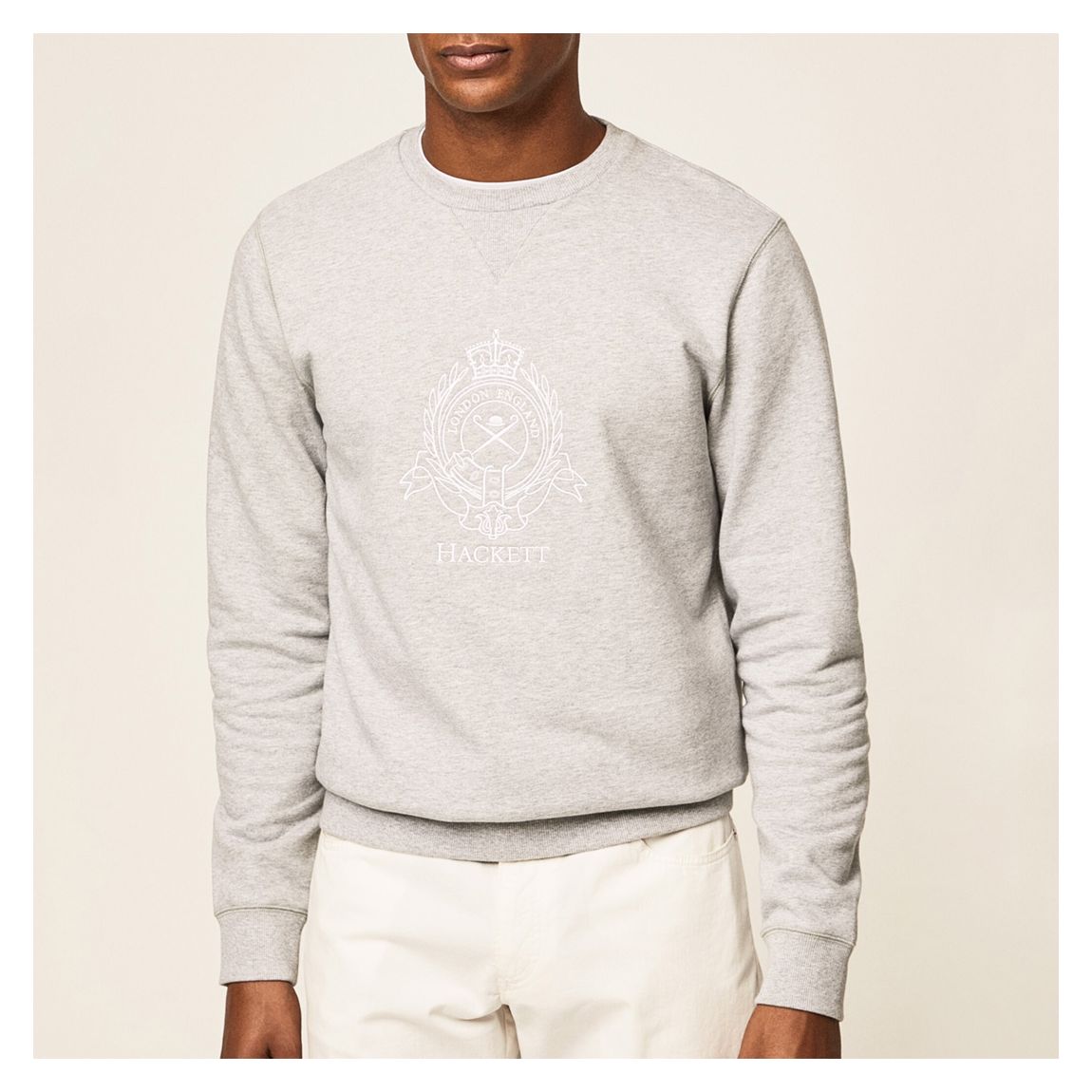 Light Grey Logo Cotton Sweatshirt main product photo
