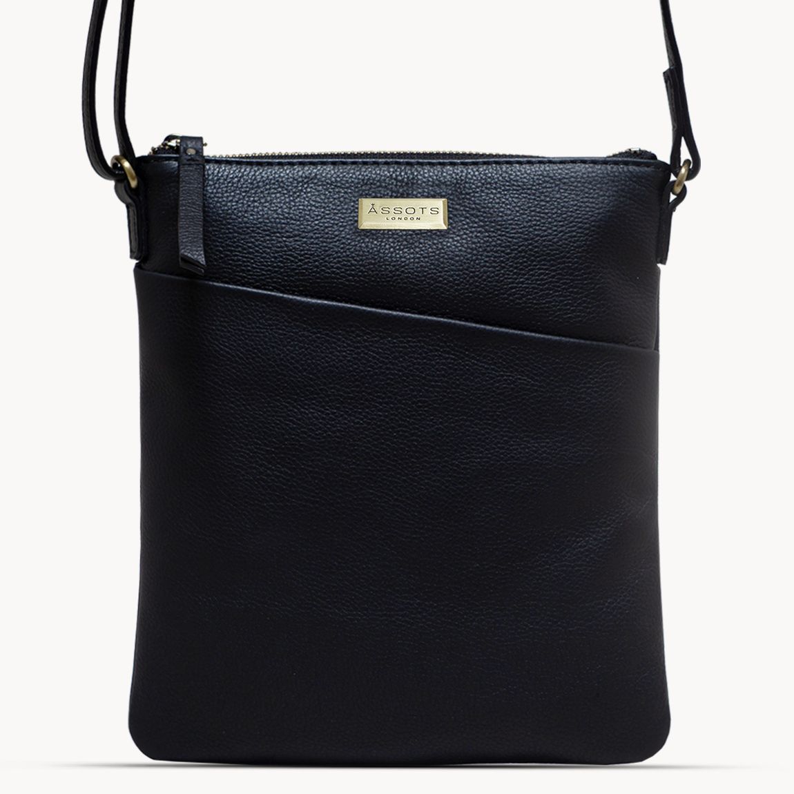 'LINBY' Pebble Grain Leather Crossbody Sling Bag main product photo