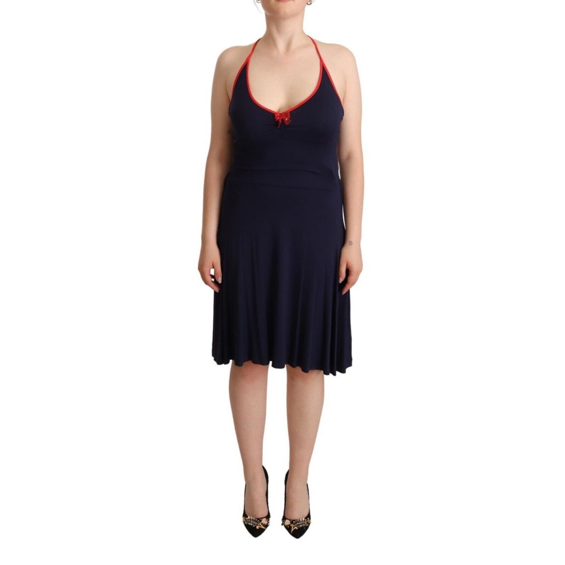 Roccobarocco Sleeveless ALine Dress Wo - Navy Blue Dresses main product photo