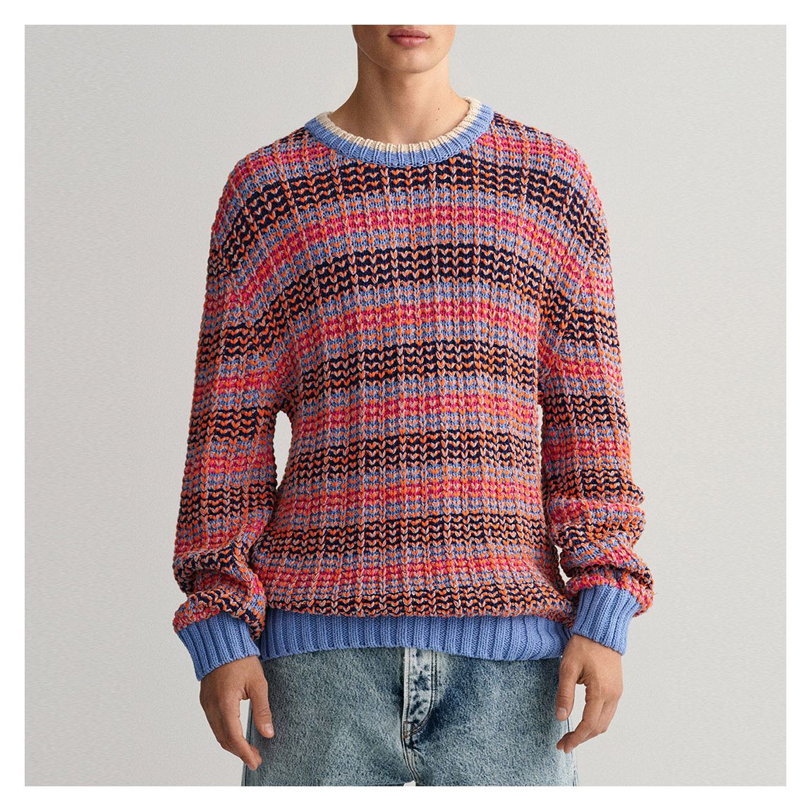 Multi Textured Linen Blend Jumper main product photo