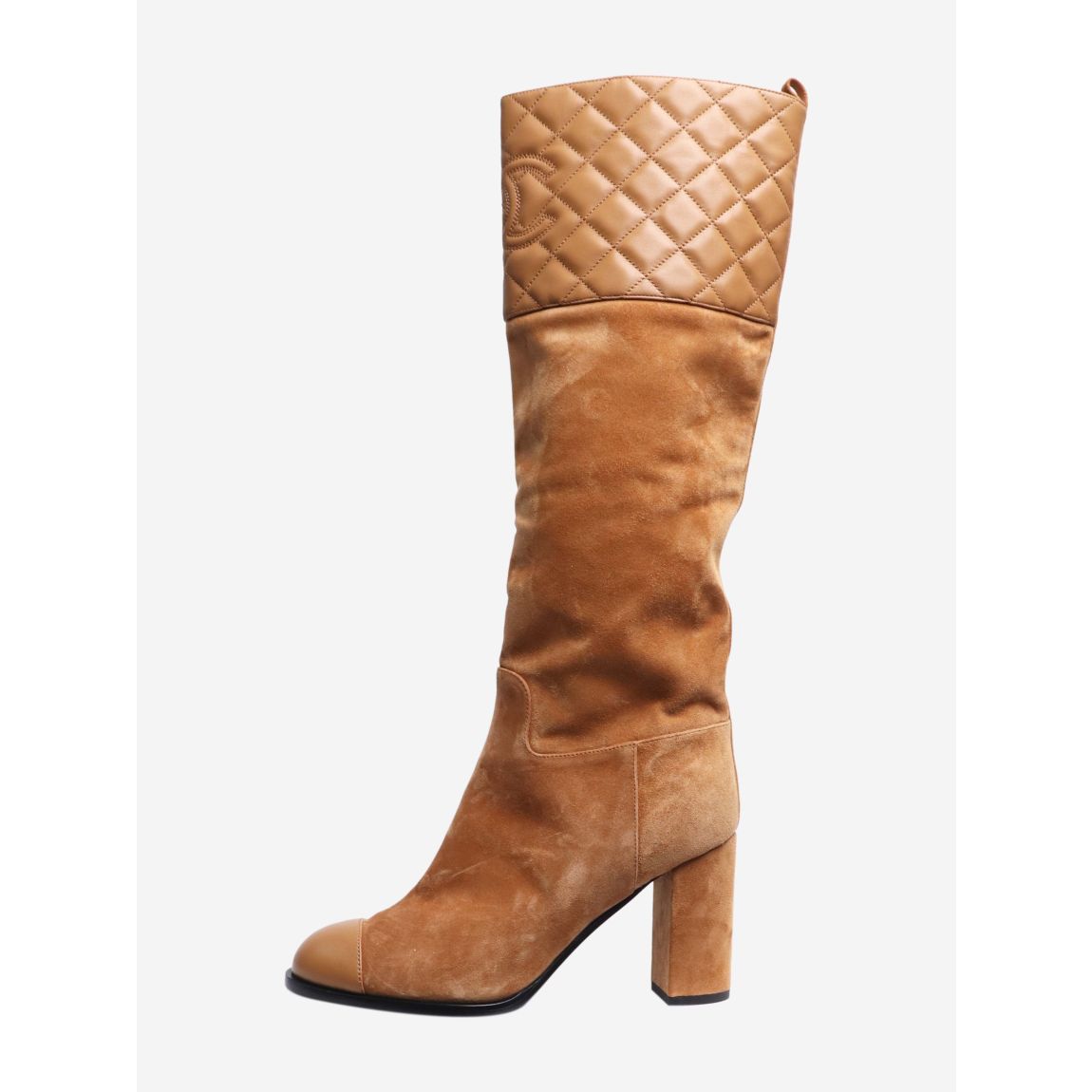Chanel tan suede and main product photo