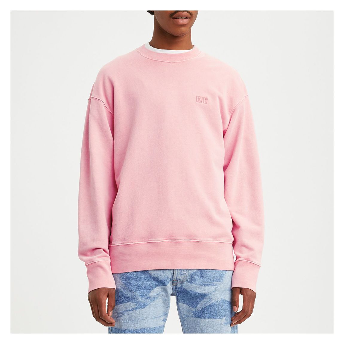 Pink Authentic Logo Crewneck Sweatshirt main product photo