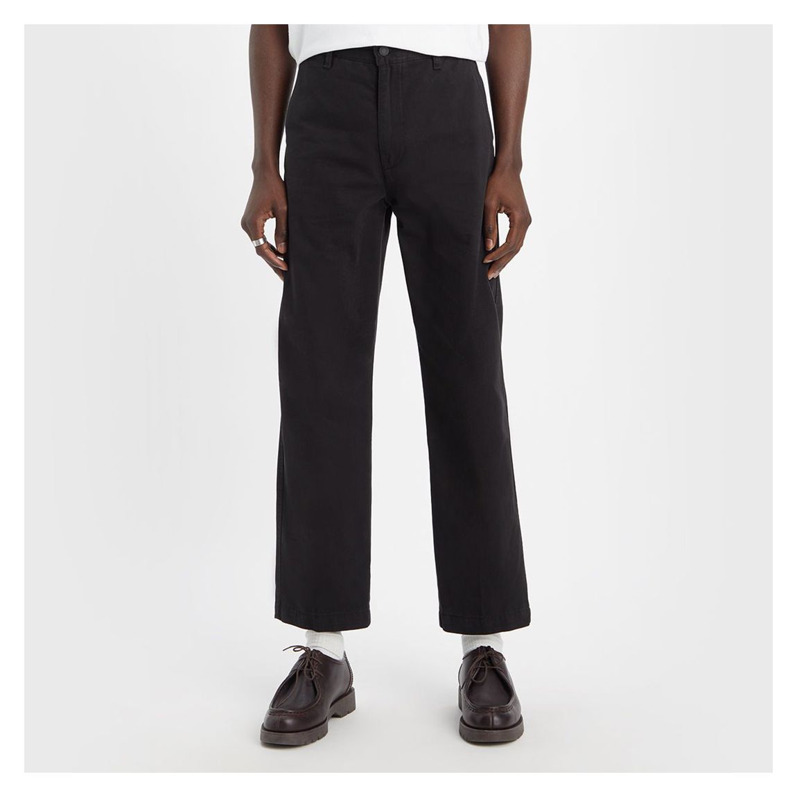 Black Loose Cotton Chinos main product photo