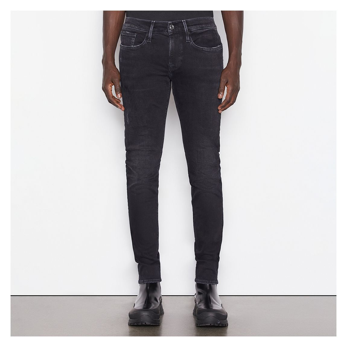 Black L'Homme Stretchy Skinny Jeans main product photo