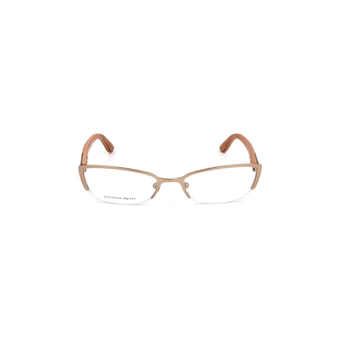 AM0008O Gold CatEye Eyeglasses Wo - Brown Frames main product photo