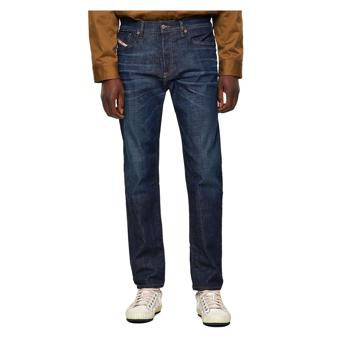 Dark Blue D-Fining Straight Stretch Jeans main product photo