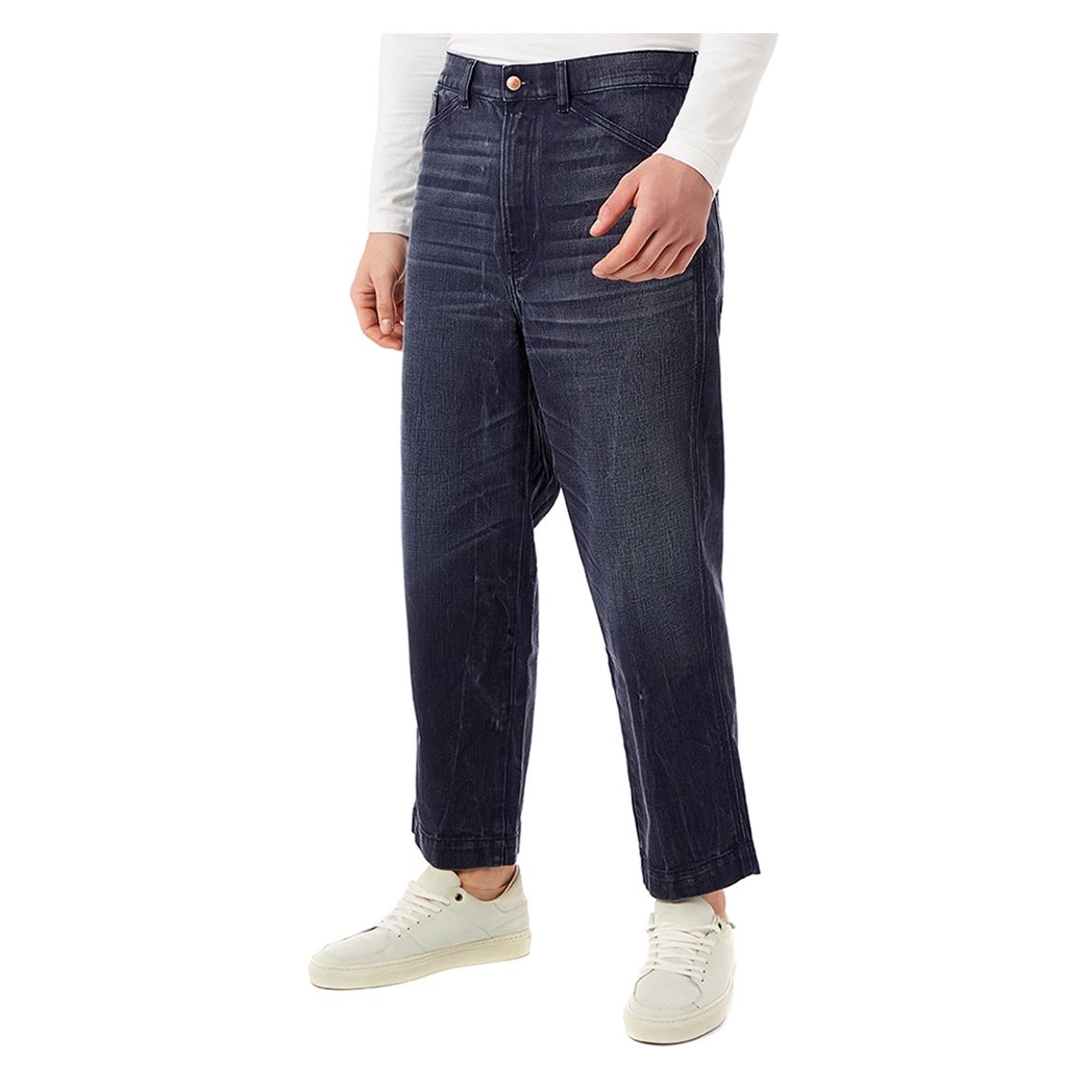 Washed Indigo D-Franky Wide Jeans main product photo