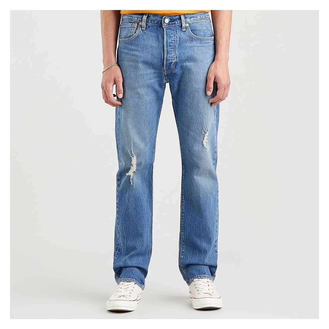 Blue 501® Straight Leg Stretch Jeans main product photo