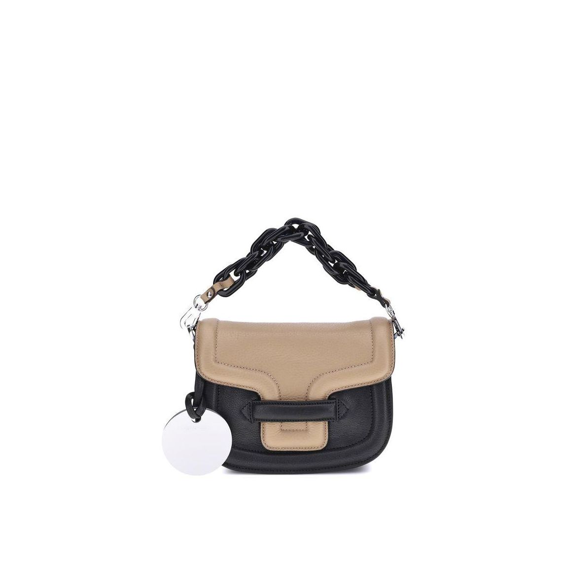 Alphaville Luxury Leather Shoulder Bag with Chain Strap Wo - main product photo