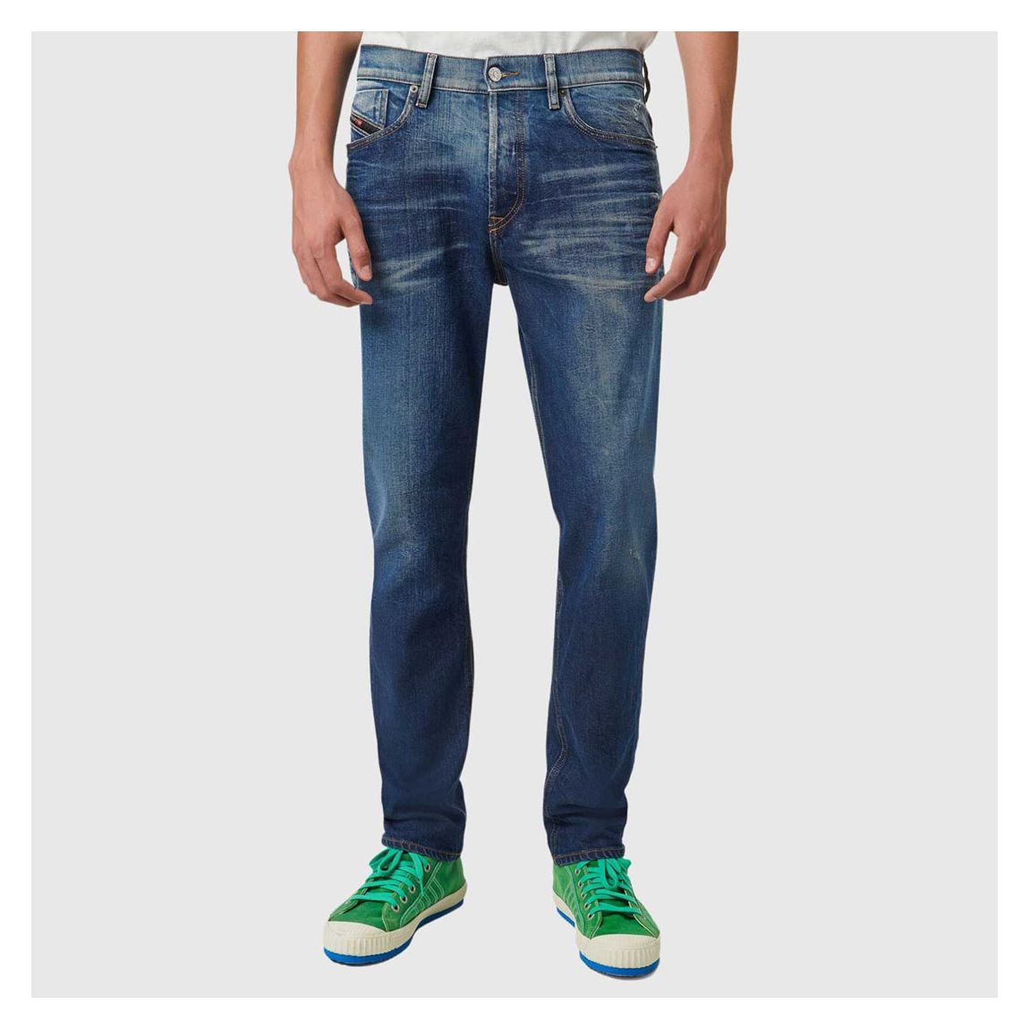 Blue Distressed D-Fining Slim Stretch Jeans main product photo