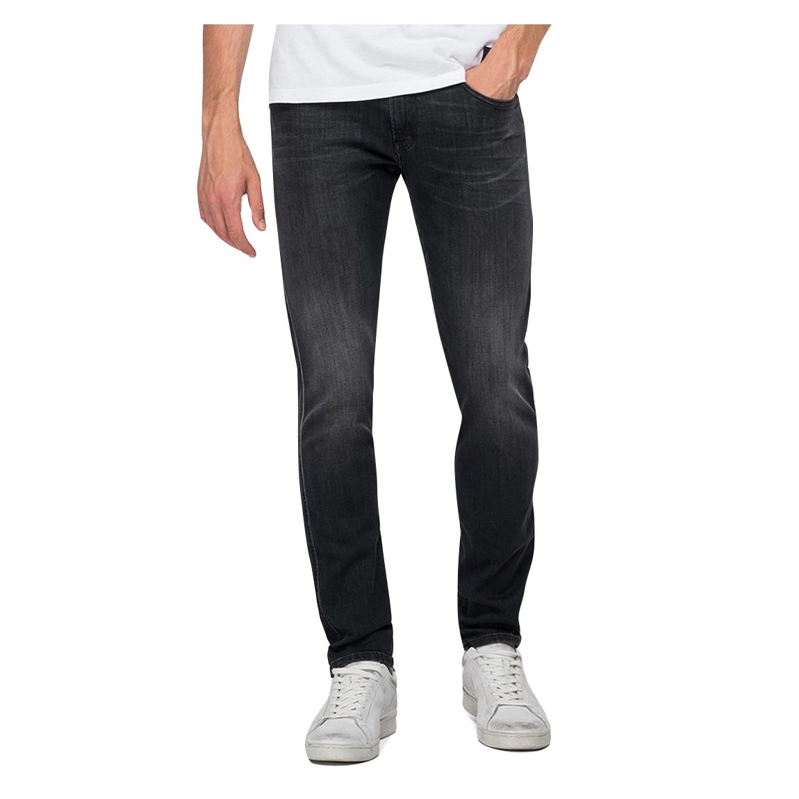 Wash Black Anbass Slim Stretch Jeans main product photo