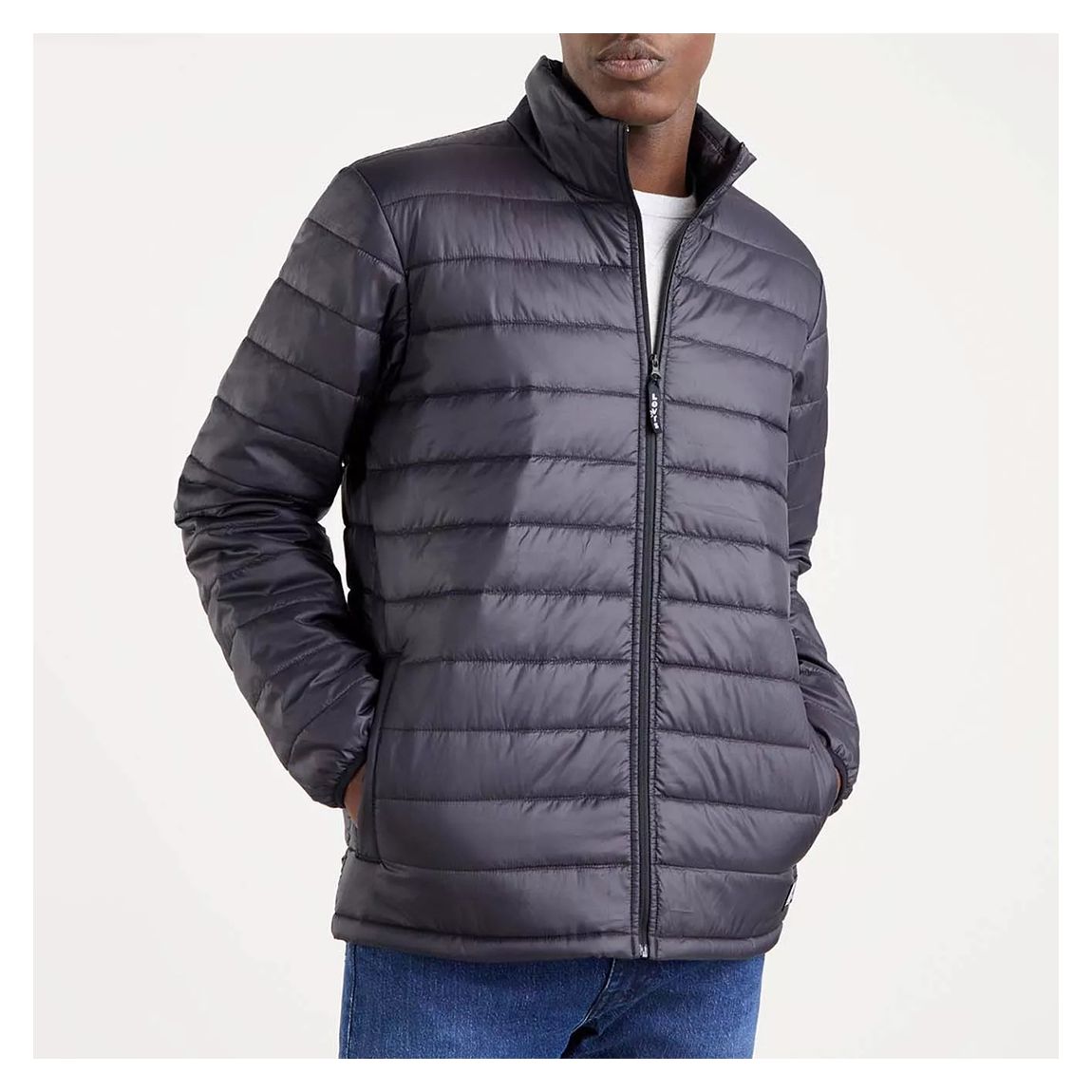 Black Richmond Quilted Packable Jacket main product photo